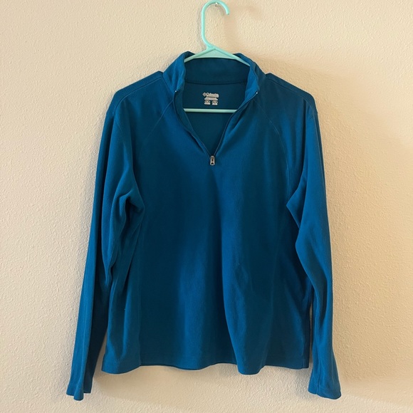 Columbia Jackets & Blazers - Columbia Quarter Zip Fleece Pullover in Blue, Size XL